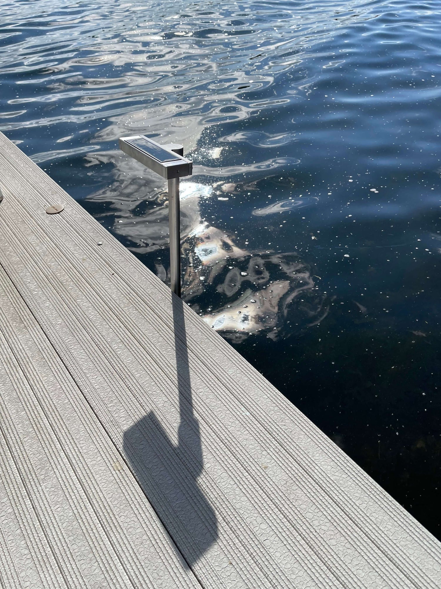 Solar Dock Post Center Mount Light