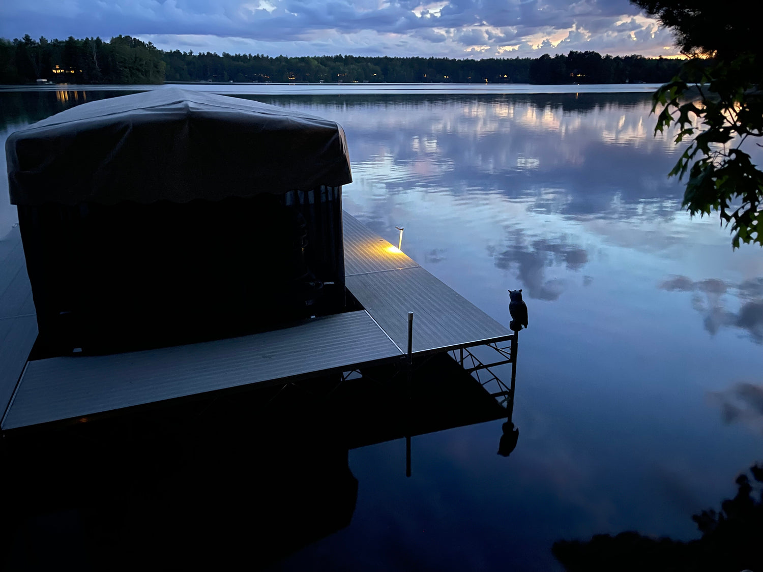 Solar Dock Post Center Mount Light