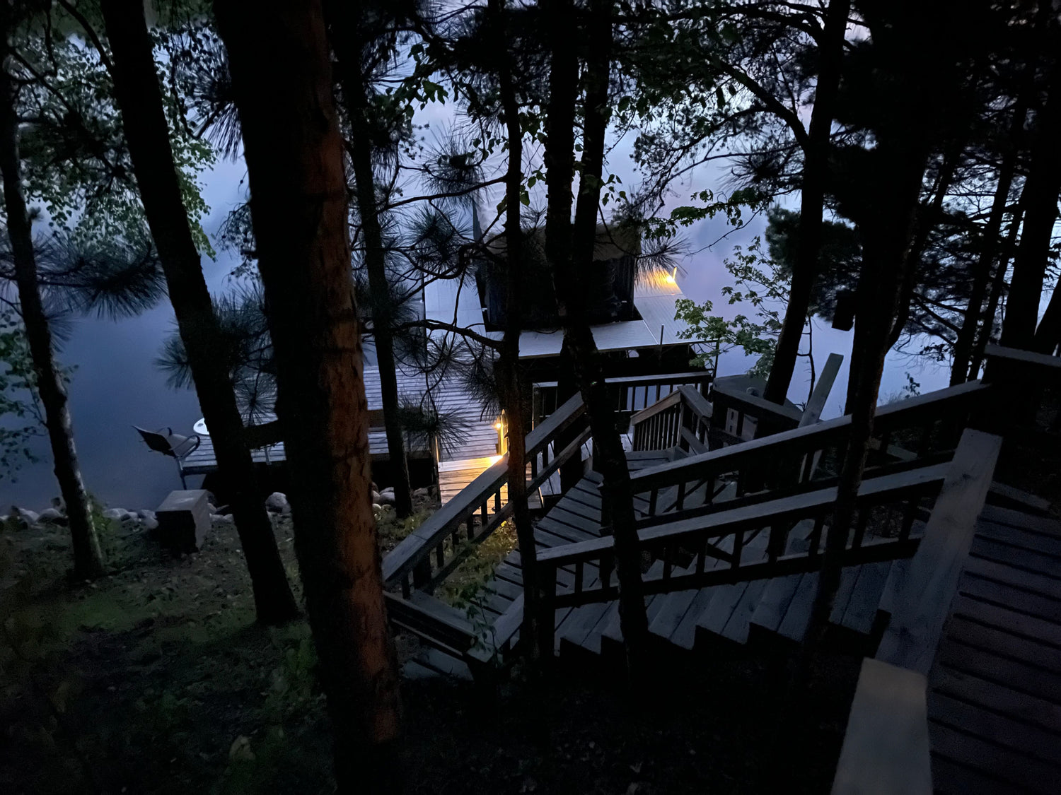 Solar Dock Post Center Mount Light
