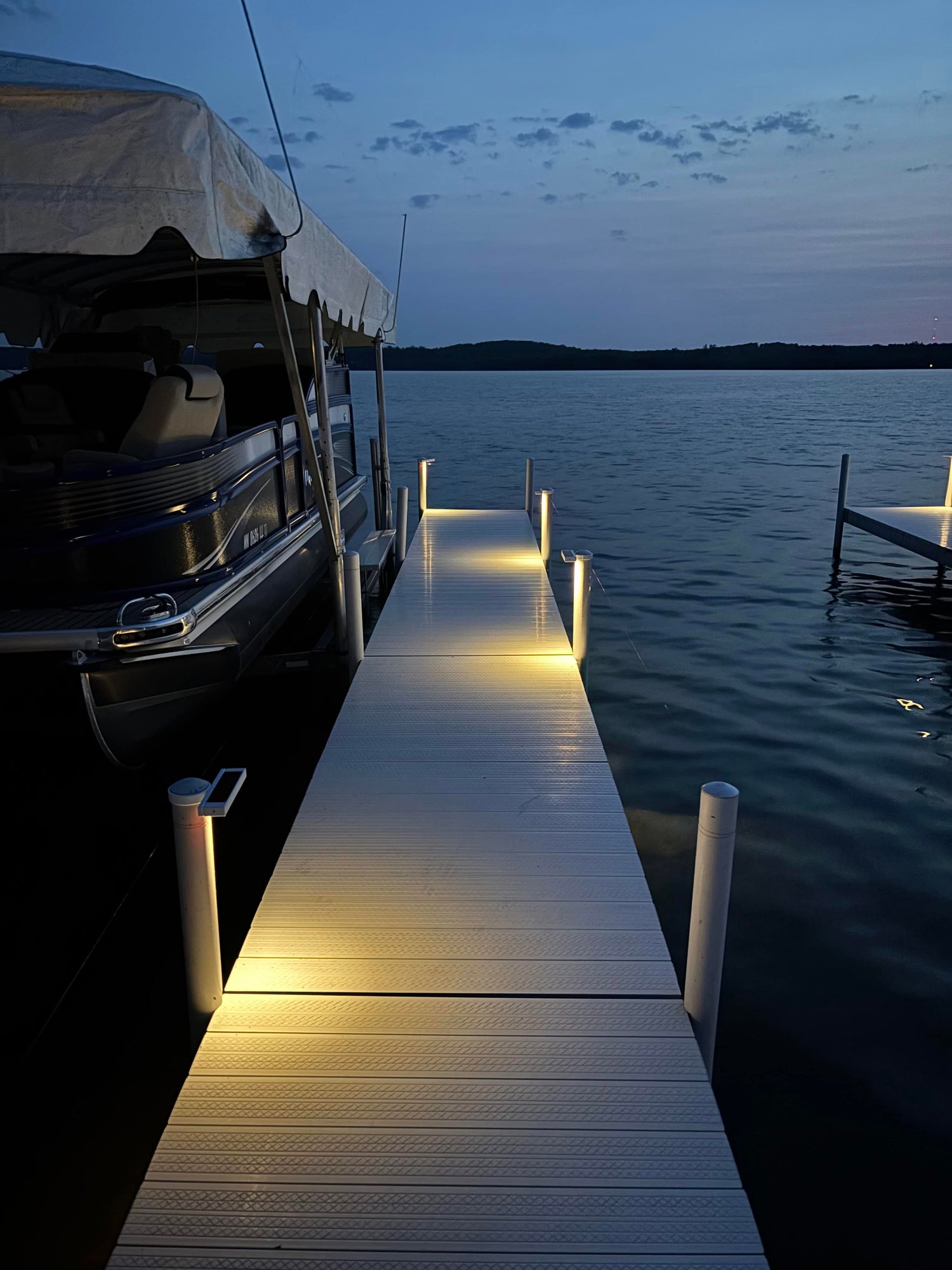 Solar Dock Post Center Mount Light