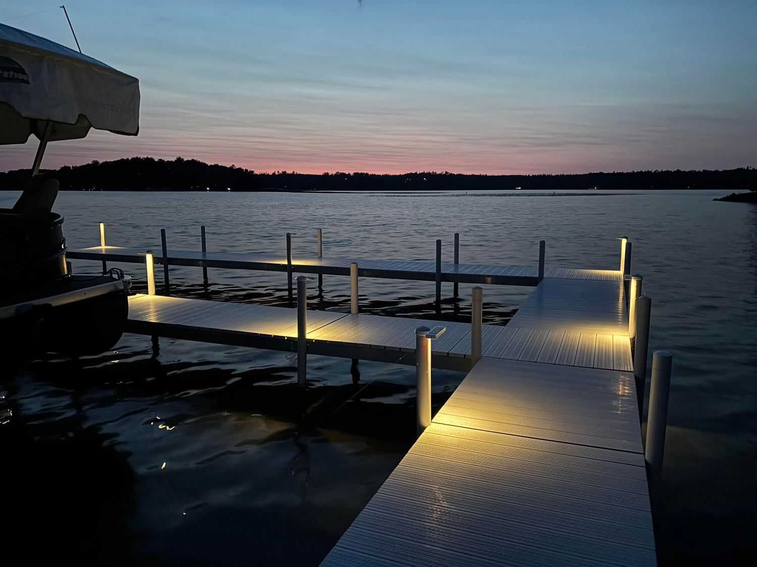 Solar Dock Post Center Mount Light